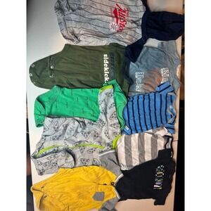 Baby Bodysuit Bundle Short Sleeve Lot Graphic Print Variety Infant Clothes 0-3M